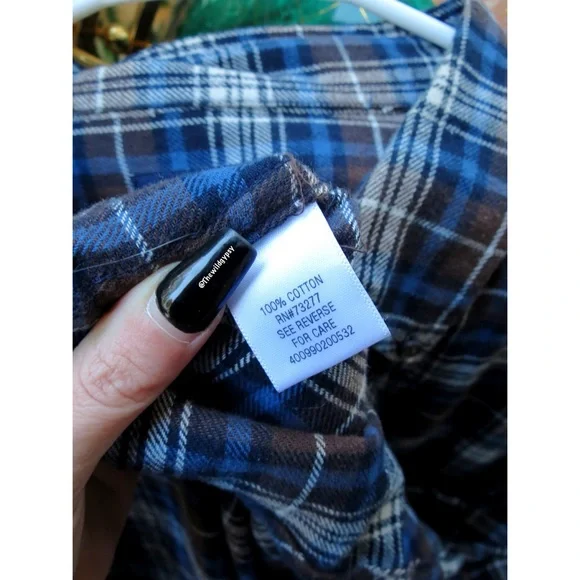 Vintage cozy oversized plaid boyfriend flannel 🍂 - Picture 6 of 8